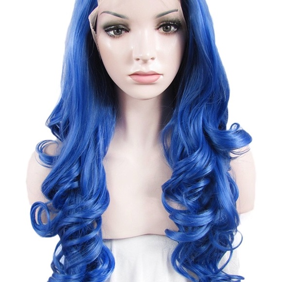 💙Jackline 26” DEEP BLUE Lace Front Wig *NWT*💙 - Picture 4 of 6